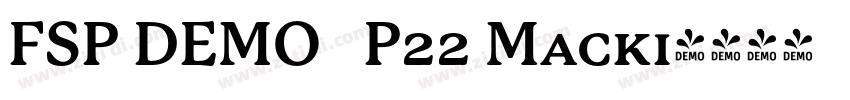 FSP DEMO   P22 Macki字体转换